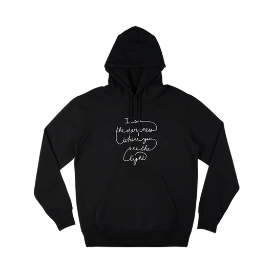 Black Friday embroidered lyric hoodie