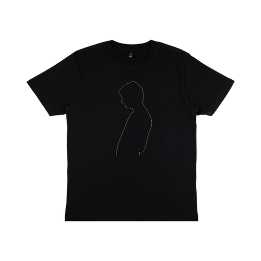Black Friday Silhouette embroidered t-shirt