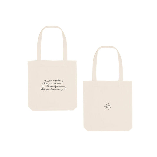 Black Friday lyrics natural tote bag