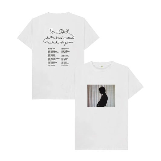 Black Friday EU/UK 2024 white tour t-shirt